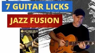 JAZZ ROCK FUSION LICKS FOR GUITAR - Lines for static chords and vamps