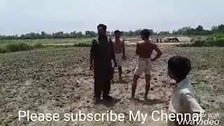 Pakistani local kushti between two young boys at village(part_3)