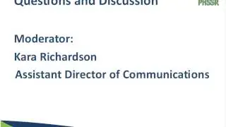 PHSSR Dissertation and Junior Faculty Awards Webinar 09.28.11