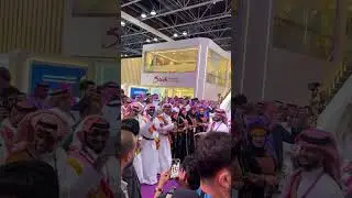 Saudi Arabian traditional dance 🇸🇦 at Arabian Travel Market 2025 in Dubai. #SaudiArabia #السعودية