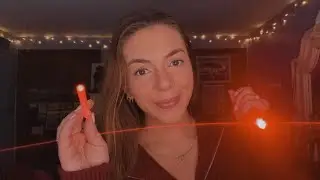 ASMR eye exam with gum chewing 