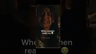 When women cry 😭 when men cry 😢