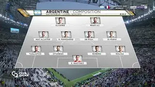 🏆🇦🇷 La composition officielle de l'Argentine face aux Bleus !