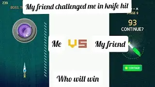 Knife Hit The game 🔪 harder than getting over it || challenge with Friend #funny #games