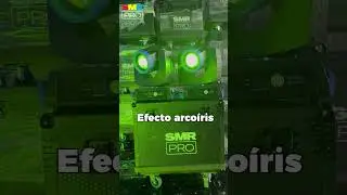 Demostraci&oacute;n de Cabezas M&oacute;viles 9r Beam  +de Efecto Arco&iacute;ris de SMR PRO #l&aacute;ser #sonido #beam