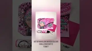 @ARTBYMARLENE March colour challenge Day 12 - Funky