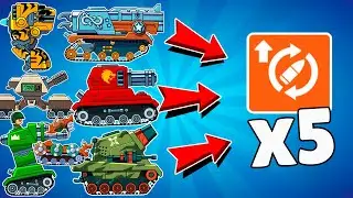SUPER RELOAD X5 SPEED on ALL 7 RARE TANKS! Daily TOURNAMENT! Tanks Hills of Steel