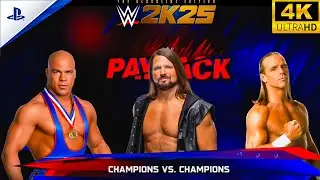 AJ Styles vs Kurt Angle vs HBK🔥 Triple Threat Extreme Rules Elimination | WWE  World Titles 
