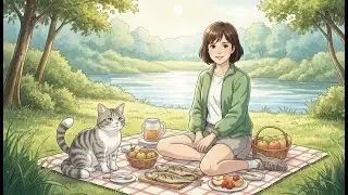 Hana&rsquo;s Riverside Adventure 🌊 | Fishing, Cooking & a Cat Friend | Cozy Anime