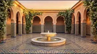 8 Hours of Andalusian Courtyard | Seamless Sleep Music & Fountain Sounds 🏛️  #ambientmusic