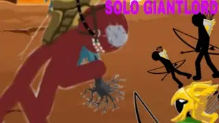 SOLO GİANTLORD CHALENGE ! STİCK WAR SAGA!?