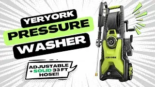 Does it have a GOOD High Pressure Hose? YerYork Adjustable Pressure Washer First Impressions: