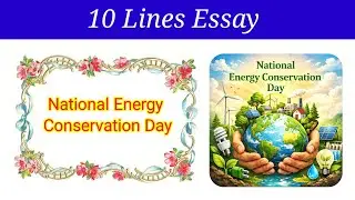 10 Lines Essay on National Energy Conservation Day in english | National Energy Conservation Day