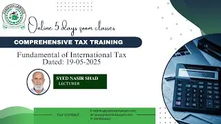 Fundamental of International Tax   Comprehensive Tax Training