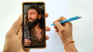 Ranveer Singh drawing from Dhurandhar movie,  Outline drawing 🔥