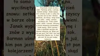 Dowcip o kolejarzu w barze z cytryną i setką