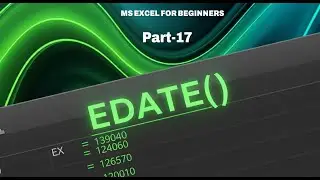 How to Calculate Exact Age with DATEDIF in Excel-17 || NOW(),TODAY(),EDATE() Function in Excel hindi