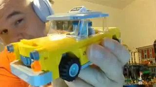 LEGO Taxi (Checker like) Cab another MOC from Deebo Bricks