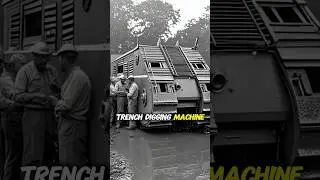 WWII trench Digger Machine #history #ww2 #hiddenhistory #shorts #historyshorts