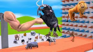 20 Prehistoric Animals vs Dinosaurs EPIC PUNCH Who Can Survive? ARBS Animal Revolt Battle Simulator