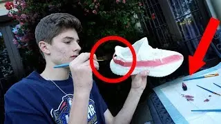 I TIE DYED MY YEEZYS....