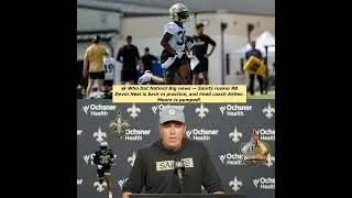 Saints rookie RB Devin Neal is back in practice, and head coach Kellen Moore is pumped! #nola