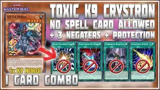 TOXIC K9 CRYSTRON ANTI SPELL + ANTI Nibiru + 3x Negaters + Protection | Yu-Gi-Oh! Master Duel