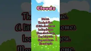 clouds poem #tiktok #poem #english #ytshorts #popular #clouds
