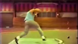 SHOT PUT TECHNIQUE ANALYSIS  RANDY BARNES , ROTATIONAL STYLE