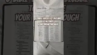 5 BIBLE VERSES to speak for immediate breakthrough | Speak God&rsquo;s word | Jesus Daily
