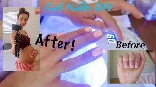 EASY SALON GEL MANICURE AT HOME! (TUTORIAL-SAVE MONEY)