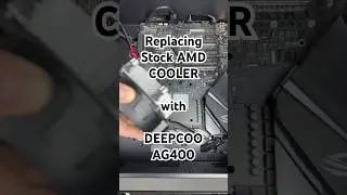 Обновление штатного кулера AMD с помощью DEEPCOOL AG400 #shorts #pc #cpucooler #install #guide #s...