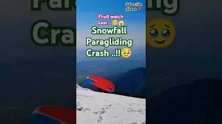 Bir Billing Paragliding Accident !! Snowfall Season December and January !! #accident #paragliding