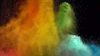 Colored Powder Stock Video
