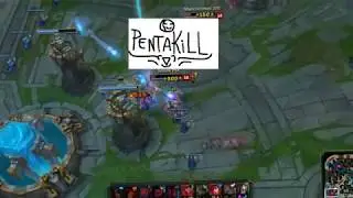 1vs5 Shaco Pentakill (No official) 1Game2Quadrakill:^( Shaco Crit