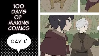 Day 1: I'm gonna do it! - 100 Days Of Making Comics