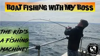 Boat Fishing with My Boss: The Kid's a Fishing Machine!