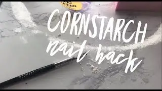 DIY CORNSTARCH FAKE NAILS|