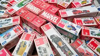 【トミカ】ミニカー大集合! Vo9 遊んだトミカを箱に入れて並べてみました。