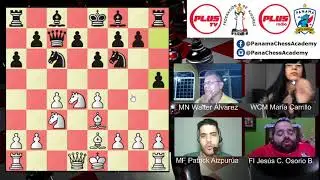 1er Plus TV Chess Challenge - WCM Maria Carillo vs MN Walter Alvarez - Parte 1/3 (5-Septiembre-2020)