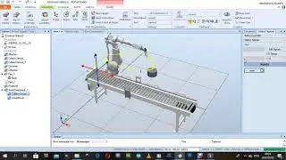 ABB ROBOTSTUDIO pic n place with conveyor