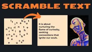 Scramble text animation effect - React JS (scramble text)