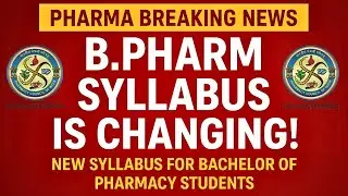 Breaking News: B Pharmacy Syllabus Change 😱 || PCI Big update on New B Pharm Syllabus 2025