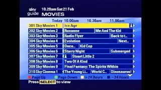 Sky Movies - Adverts, Continuity & Ident - 21st February 2004