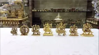 Brass Beautiful Durga ji small Idol collection for temple || Maa Durga statue ||  Sherawali maa ||
