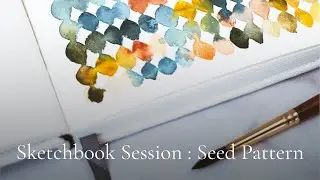 Sketchbook session 1 : Paint simple patterns with me!