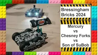 Mercury vs Chesney Forks vs Son of SuBob -  Lego Robot Battle (Bressingham Bricks 2024 Sun S2B1)
