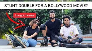 Inline Skating Stunt Double in a Bollywood Movie