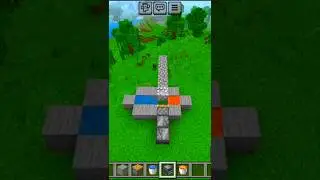 automatic bridge construction in minecraft #minecraft #gaming