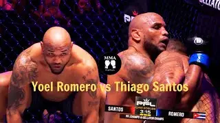[ High light ] Yoel Romero vs Thiago Santos in the PFL Champs vs Bellator Champs heavyweight bout.